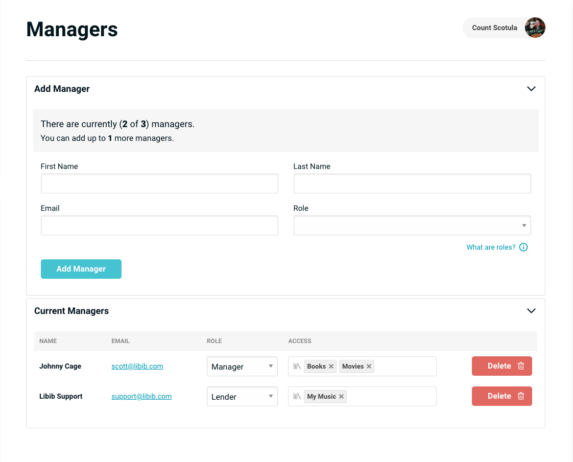 Add Manager